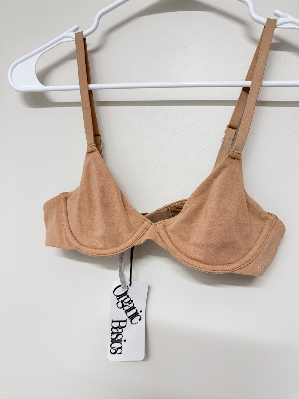 Organic Basics Beige/Tan Underwire Bra